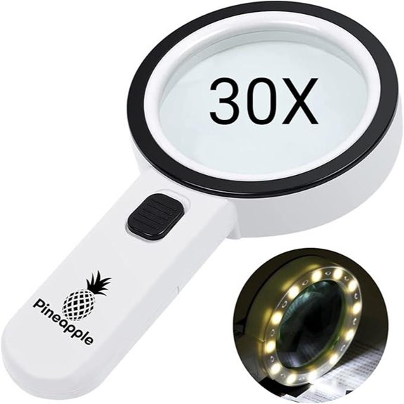 Magnifying Glass with Light for Reading and Jewelry