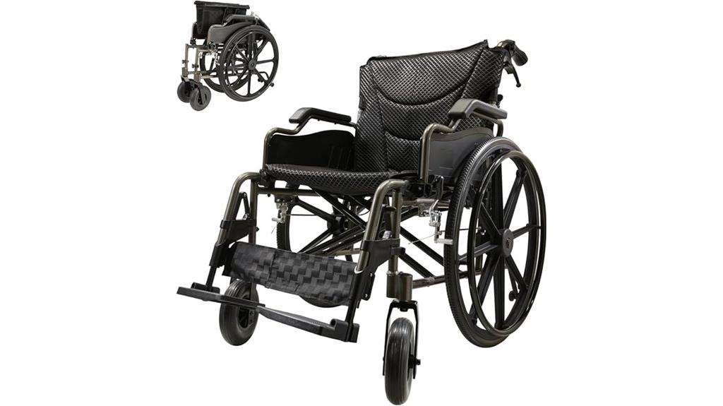 lightweight aluminum foldable wheelchair