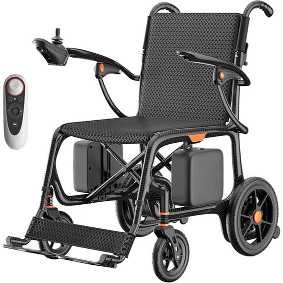 Ultralight Carbon Fiber Electric Wheelchair with Bluetooth