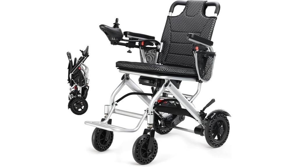 lightweight long range electric wheelchair