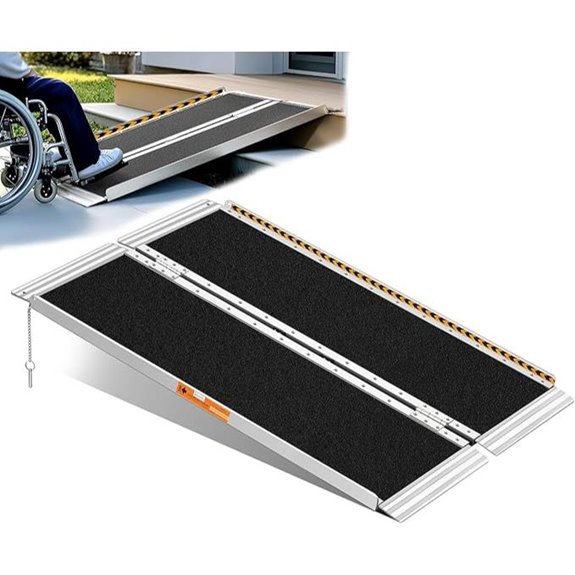 Portable Aluminum Wheelchair Ramp with Handle