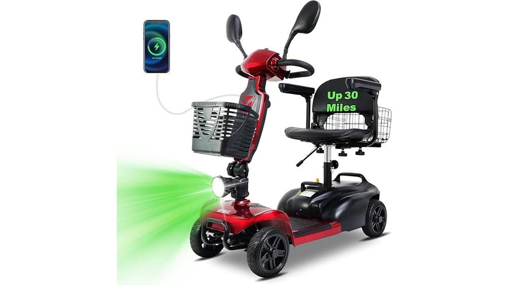 long range electric mobility scooter