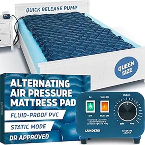Lunderg Queen Air Pressure Mattress with Pump & Cover