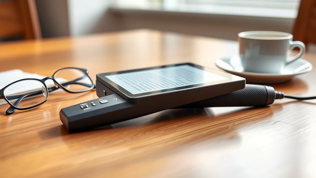 magnification display lighting portability