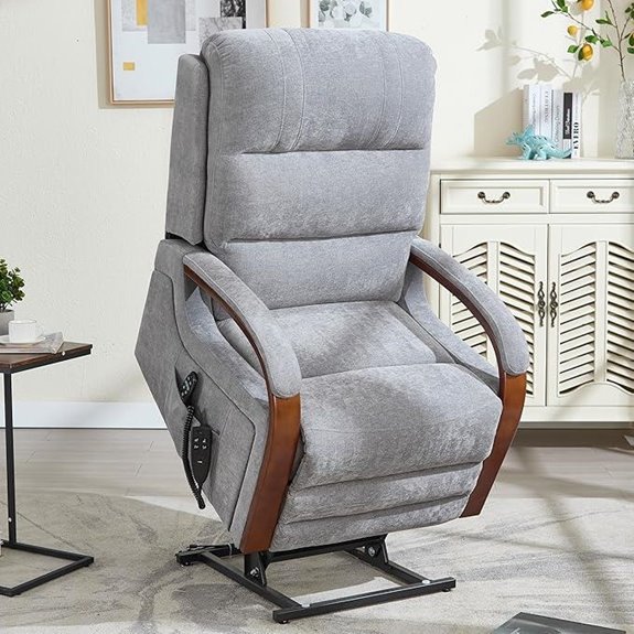 Dual Motor Recliner Chair with Massage and Heat