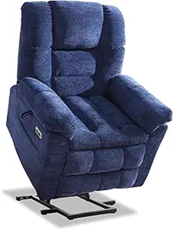 Triple Motor Recliner Chair with Massage and Heat