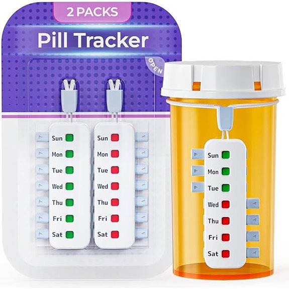 FEATY Pill Reminder for Meds Arthritis-Friendly 2 Pack