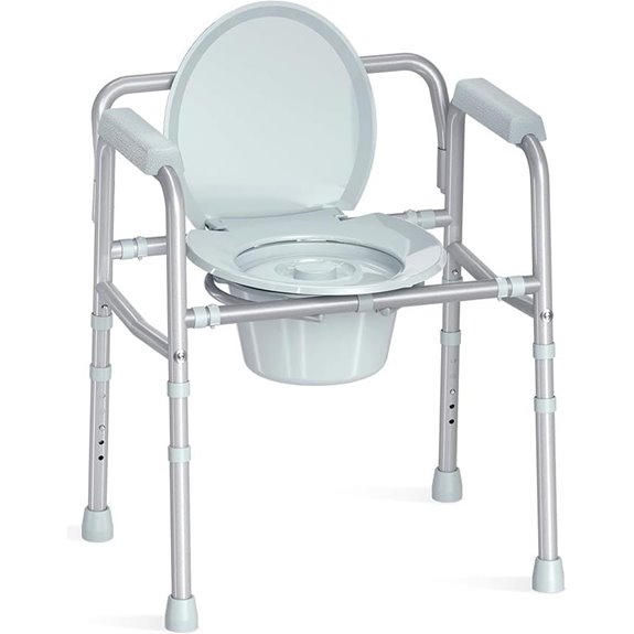 HOMLAND 3-in-1 Bedside Commode Chair for Seniors