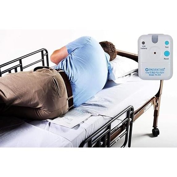 Patient Bed Alarm with Motion Sensor and Mounting Options