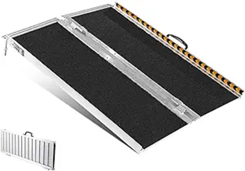 VEVOR 3FT Portable Non-Slip Wheelchair Ramp