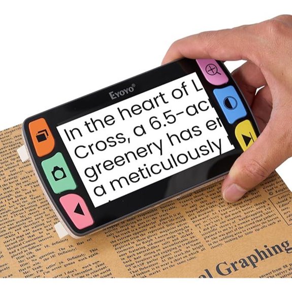Eyoyo 4.3-Inch Portable Digital Magnifier with Zoom
