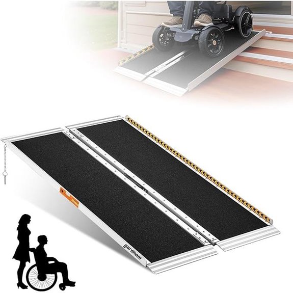 Portable Aluminum Wheelchair Ramp 4ft 800 lbs