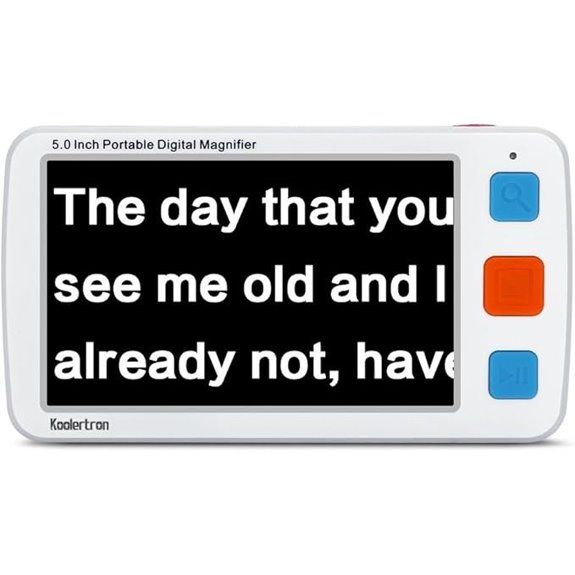Koolertron 5-inch Digital Video Magnifier with Zoom
