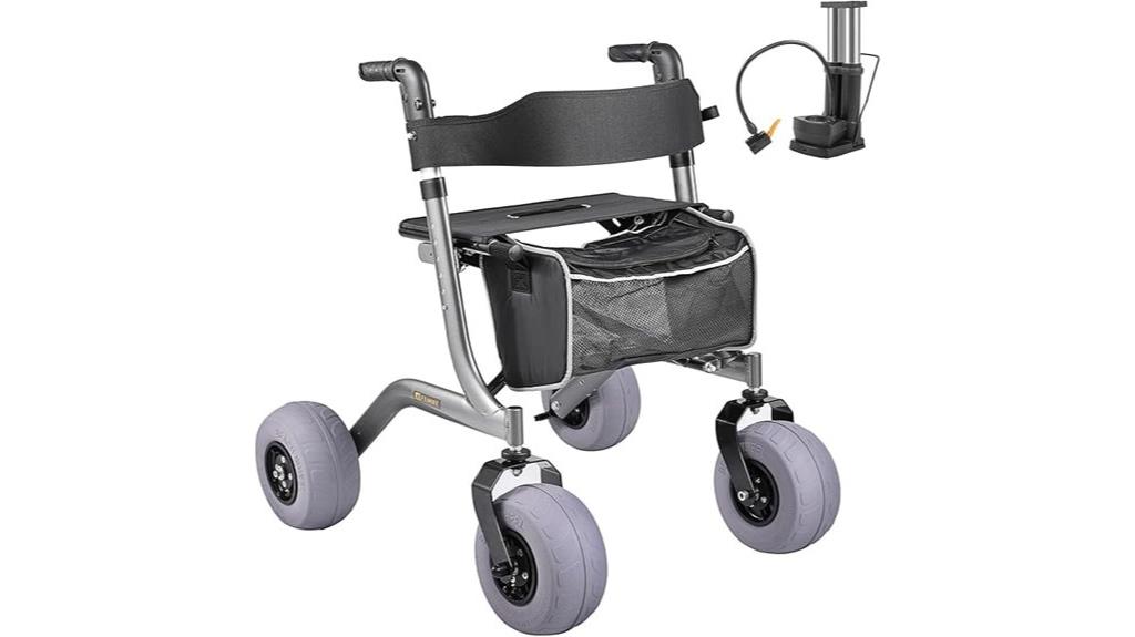 portable aluminum beach cart