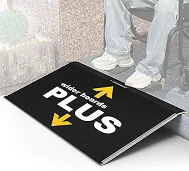 Threshold Ramp for Wheelchairs and Scooters Portable Anti-Slip