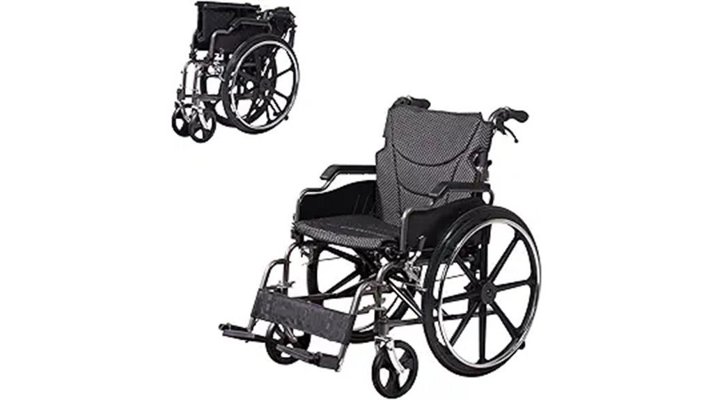 portable compact folding wheelchair