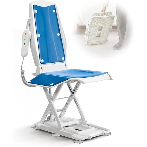 VOCIC Electric Chair Lift with Wheels Portable Up to 300 LBS