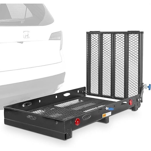 Silver Spring Foldable Wheelchair Carrier with Ramp