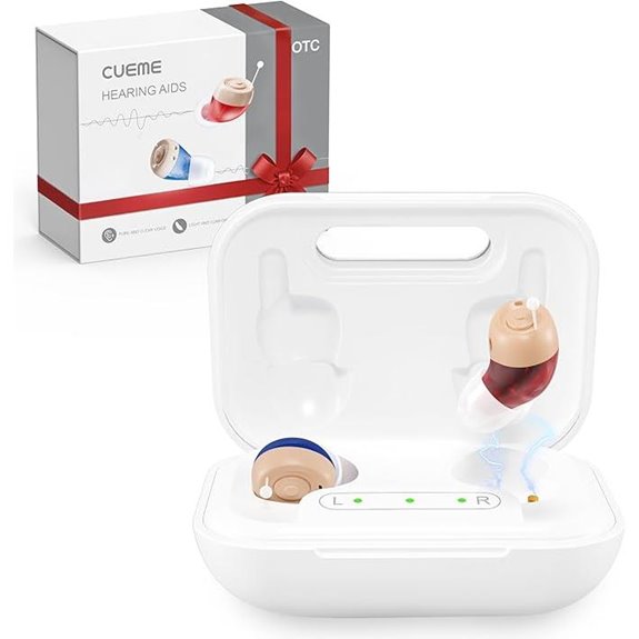 CUEME Rechargeable Hearing Aids with Long Battery Life