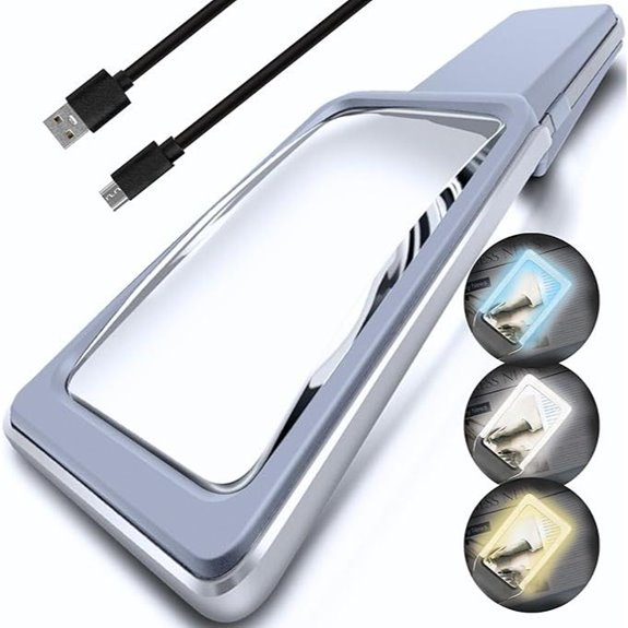 MagniPros 6X Rechargeable Magnifying Glass with Light