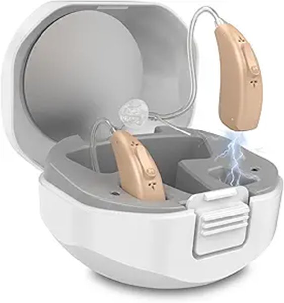 Rechargeable Hearing Aids for Seniors with Noise Cancellation