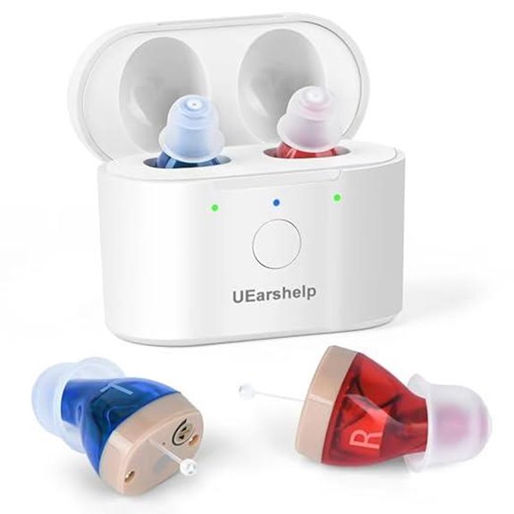 Rechargeable Hearing Aids for Seniors with Noise Cancelling