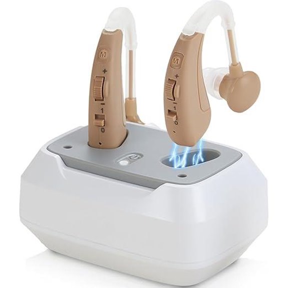 Rechargeable Hearing Aids for Seniors with Noise Reduction
