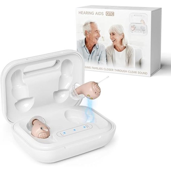 Rechargeable OTC Hearing Aids with Charging Case