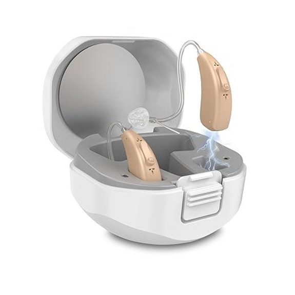 Rechargeable Hearing Aids for Seniors with Noise Cancellation
