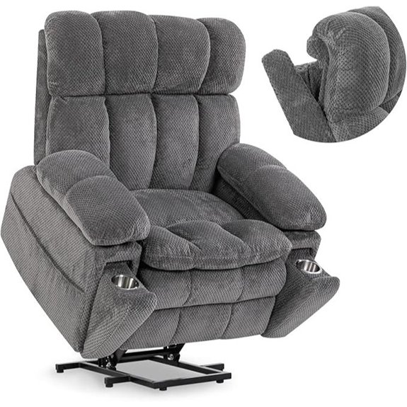 Dual Motor Recliner Chair with Heat Massage & USB