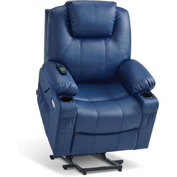 recliner with massage heat