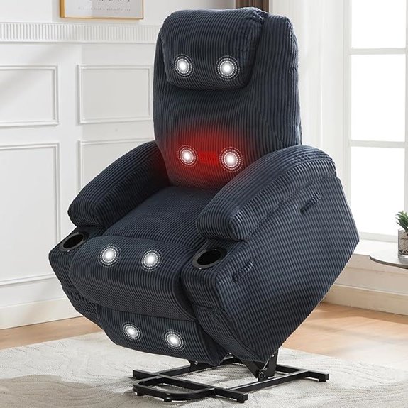Power Lift Recliner Chair with Massage and Heat
