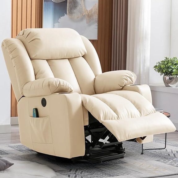 Power Lift Recliner Chair with Massage & Heat