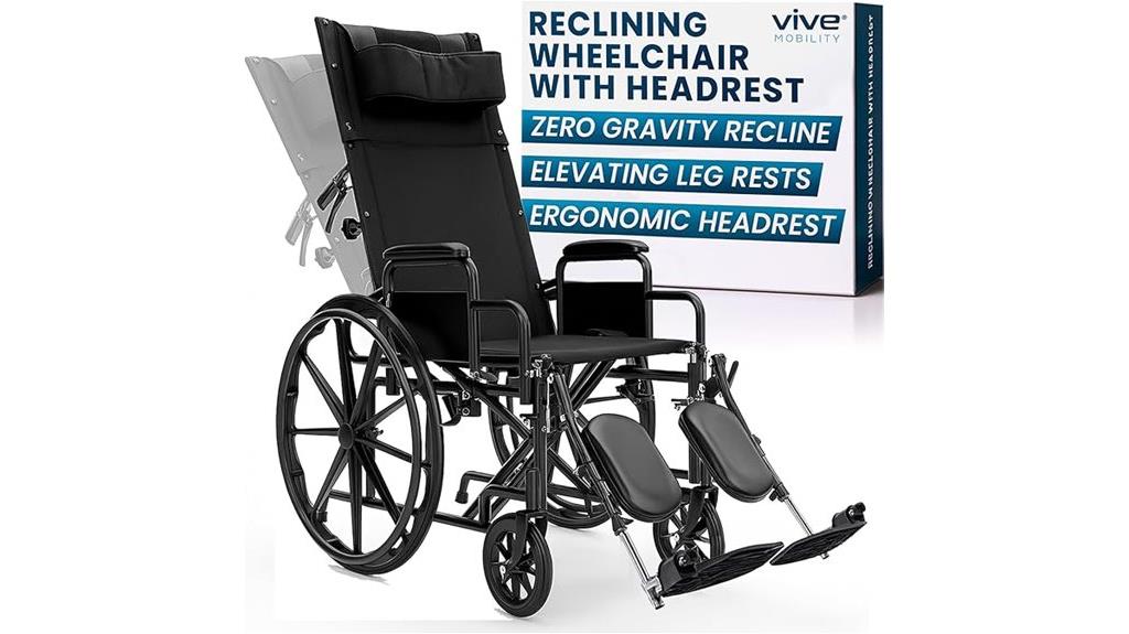 reclining wheelchair with elevation