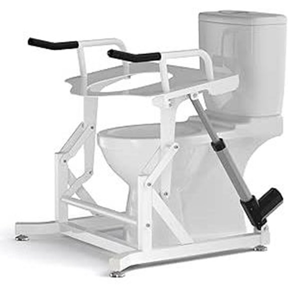 Electric Toilet Lift Seat with Handles for Seniors