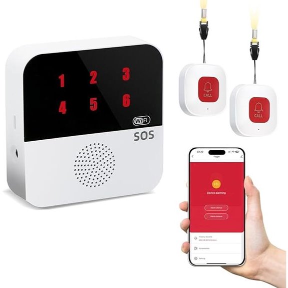 Life Alert System for Seniors with App & Wireless Remote