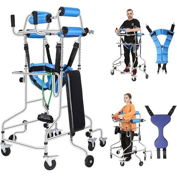 Adult Senior Hemiplegia Walker with 8 Wheels