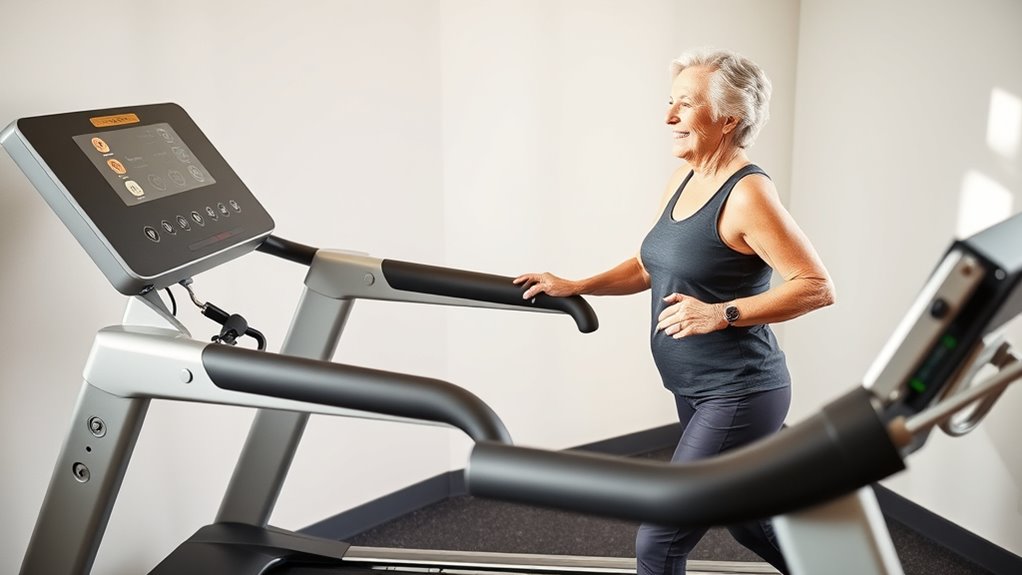 senior treadmill safety features