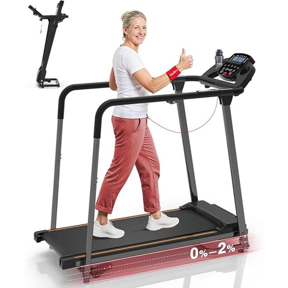 Redliro Senior Walking Treadmill with Incline and Handrails