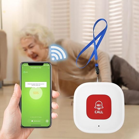 WiFi Caregiver Call Button with App for Seniors