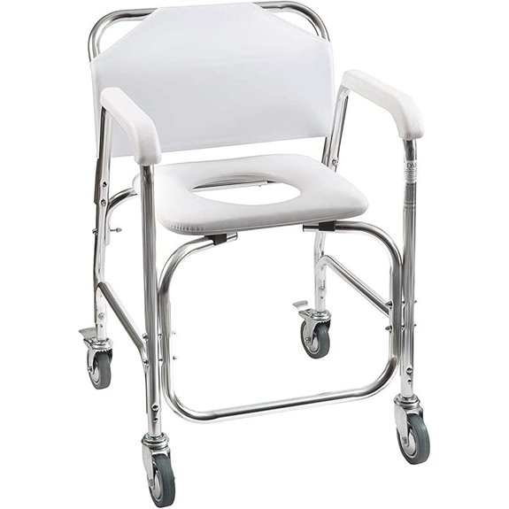 DMI Rolling Shower & Commode Chair 250 lb