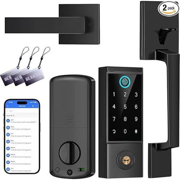 BEBASIA Smart Door Lock with Handle Set