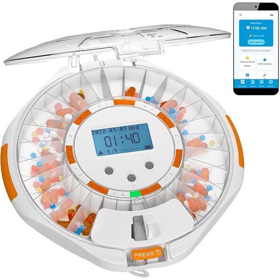 Adamson TimelyMed Smart Pill Dispenser with Alarm