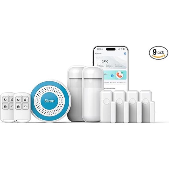 Smart WiFi Home Security Alarm System with App Alerts