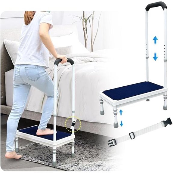 Heavy Duty Bedside Step Stool with Handle