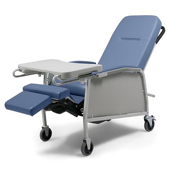Lumex 3-Position Recliner Geri Chair with Wheels
