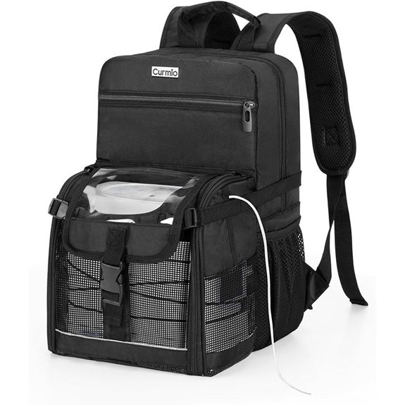 CURMIO Travel Backpack for Portable Oxygen Concentrators