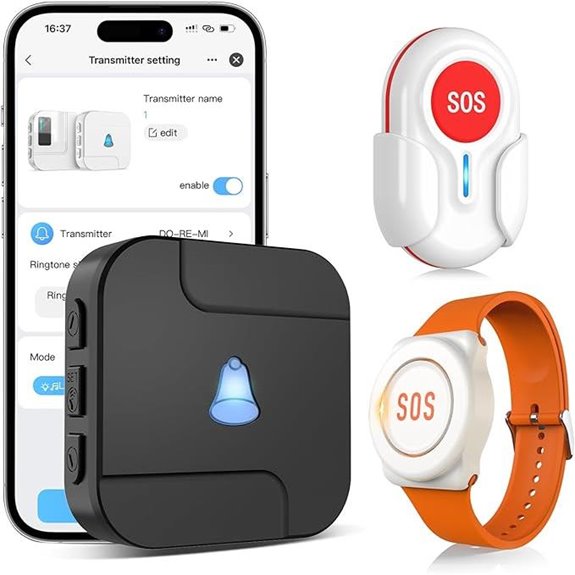 CallToU Wi-Fi Caregiver Pager with Emergency Alerts