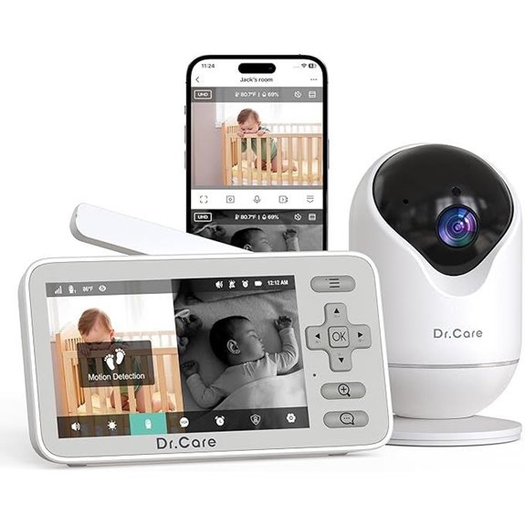 VistaView Lite WiFi Baby Monitor with 720P & 1080P Camera