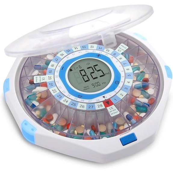LiveFine WiFi Pill Dispenser with Alarm and Lock